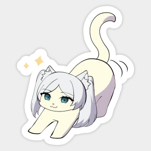 Kawaii Cat Frieren Sticker